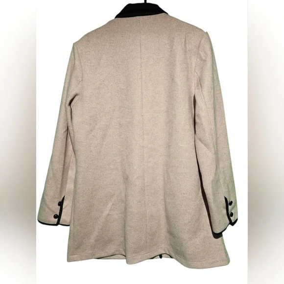 Vintage Inspired NWT Women's Blush Double-Breasted Coat XL PTP 21 - Picture 3 of 3